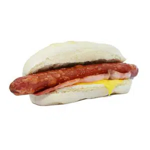 Perrito con bacon y queso